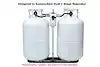 40# DUAL PROPANE BOTTLE RACK