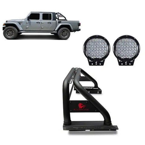 Black Horse Off Road RB09BK-PL69B - Classic Roll Bar Kit