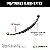 CURT MFG 129745 REPLACEMENT LEAF SPRING FOR RV TRAI