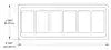 CONTURA MOUNTING PANEL 6POS