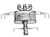 AWE 3015-52335 AWE TOURING EDITION EXHAUST FOR DE5