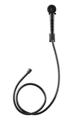 RV SHOWER HEAD & HOSE - MATTE BLACK