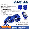 SEWER HOSE KIT  20'  PLASTIC RIB