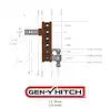 GEN-Y HITCH GH-1924 MEGA-DUTY 2.5' SHANK 6' OFFSET DROP