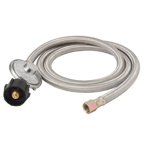 STEEL BRAIDED HOSE WITH REGULATOR