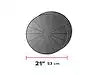 WEATHERTECH 8A21CST2PKBK BLACK 21 ROUND COASTERS - SET