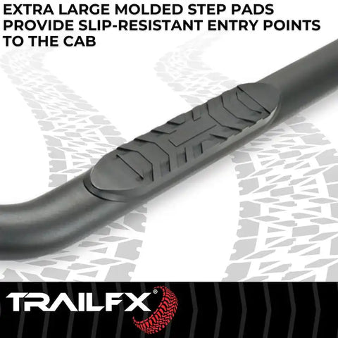 TrailFX A1012B - Step Nerf Bar Crew Cab Pickup