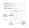 BLUE SEA 7250I-BSS CIRCUIT BREAKER CA1TOGGLE100A IPRED
