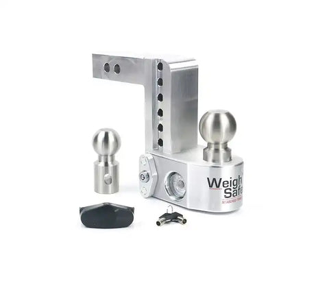Weigh Safe WS6-2 - Trailer Hitch Ball Mount Fits 2 Inch Receiver 12500 Gross Trailer Weight