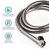60' SS RV SHWR HOSE SATIN NICK FIN