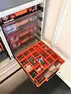 PLASTIC PARTS ORGANIZER CARRY CASE