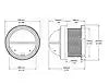 COMPASS  DASH MNT  2.75' DIAL  BLK.