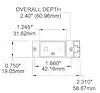 BLUE SEA 7417-BSS CIRCUIT BREAKER A2 FLAT ROCKER 50A