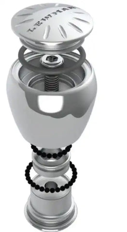 POLISHED SS KNOB W/RIM CLAMP