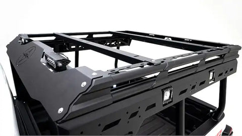 Fab Fours JTOR-03-1 - Overland Rack 2 Stage Black Powder Coat w/Crossmember