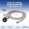 STEEL BRAIDED HOSE WITH REGULATOR