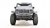 Fab Fours JK07-B1951-1 - Stubby Bumper w/No Guard 2 Stage Matte Black Powder Coated