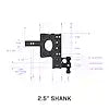 GH-1224 THE BOSS TORSION-FLEX 2' SHANK 5' D