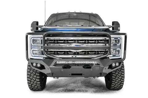 Fab Fours FS23-X5950-1 - Matrix Front Bumper w/Full Grill Guard 2023-2025 F-250/F-350