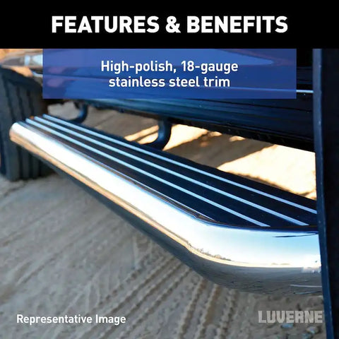 LUVERNE 575100-570747 - MegaStep 6-1/2 x 36", 100 Aluminum Running Boards, Select Sprinter 2500, 3500