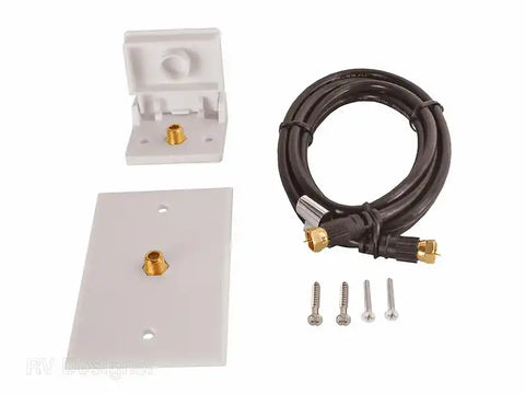 TV HOOK UP KIT WHITE