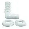 CONN-TH 90D 3/4' HOSE WHT
