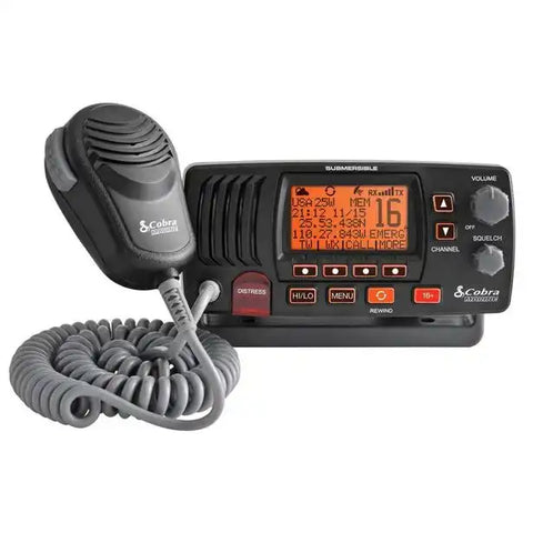 COBRA MR F57B FIX VHF CLASS-D DSC REW PA WHT