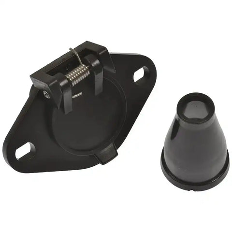 POLLAK 6P-103V 6 POLE ROUND SOCKET WITH RUBBER BOO