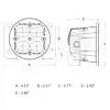 ARC LIGHTING 41522 CONCEPT SERIES POD  3  ROUND LED PO