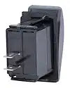 SWITCH CONTURA2 SPST OFF-(ON) BLK