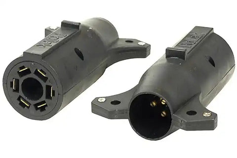 POLLAK 12-719P 7-WAY RV TO 6-WAY ROUND A