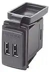 12/24VDC DUAL USB 4.8A SWMNT