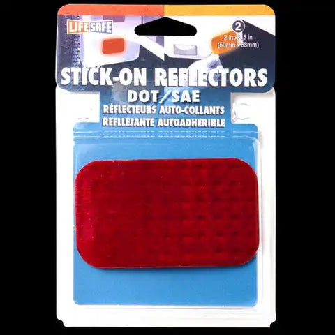 RED LENS REFLECTOR 2'X3.5'
