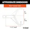 CURT MFG 45890 8' DROP BALL MOUNT  11.5' LONG 5K