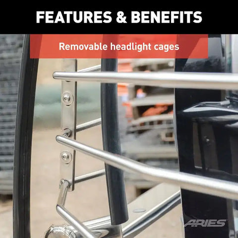 ARIES 4076-2 - Polished Stainless Grille Guard, Select Hummer H2