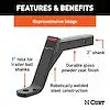 CURT MFG 45890 8' DROP BALL MOUNT  11.5' LONG 5K