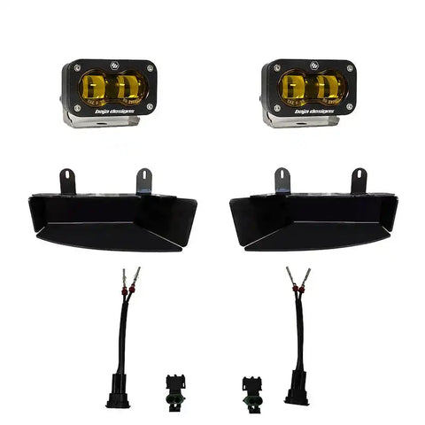 BAJA DESIGN 448170 AMBER S2 SAE FOG POCKET LIGHT DODGE