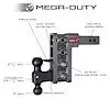 GH-614 MEGA-DUTY 2.5' SHANK 9' DROP 3K TW