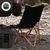 OVERLAND VCL 30100041 KICK IT CAMP CHAIR - WOOD BASE & ST