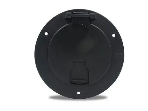 DLX RND ELEC CBL HATCH W/BK