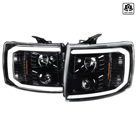 LED BAR PROJECTOR HEADLIGHTS- GLOSS