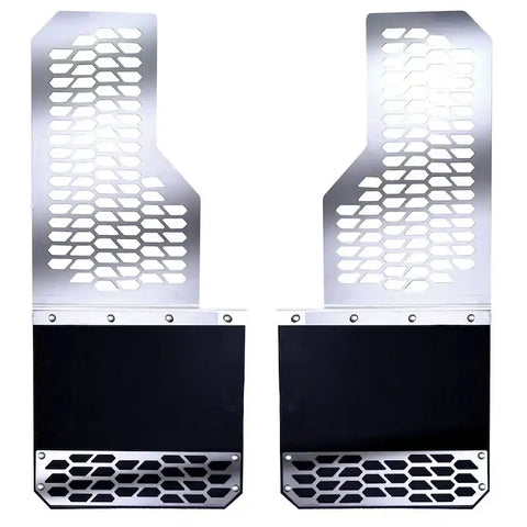 Putco 78025 - Mud Skins Flaps Polished Stainless Steel Features Hex Shield