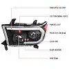 SPEC-D TUNIN 2LHP-TUN07JM-G3-GO OE RETROFIT PROJECTOR HEADLIGHTS WI