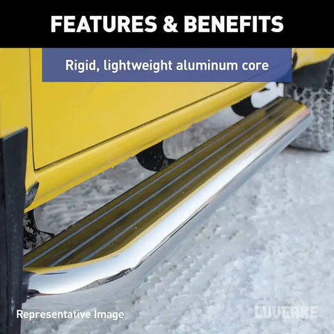 LUVERNE 575100-570747 - MegaStep 6-1/2 x 36", 100 Aluminum Running Boards, Select Sprinter 2500, 3500