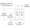 BLUE SEA 7232-BSS CIRCUIT BREAKER AA2TOGGLE 10A BLK