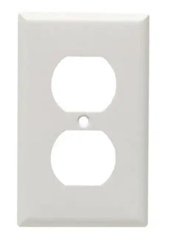 COOPER WIRE 2132W-BOX DUPLEX PLATE - WHITE