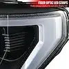 LED RIM PROJECTOR HEADLIGHTS BLACK