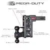 GH-613 MEGA-DUTY 2.5' SHANK 6' DROP 3K TW