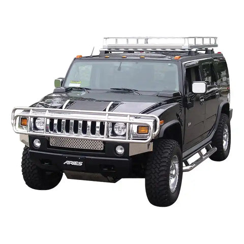 ARIES 4076-2 - Polished Stainless Grille Guard, Select Hummer H2