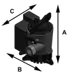 JOHNSON PUMP 05703-00 CARTRIDGE CMBO BILGE PMP 750GPH 12V